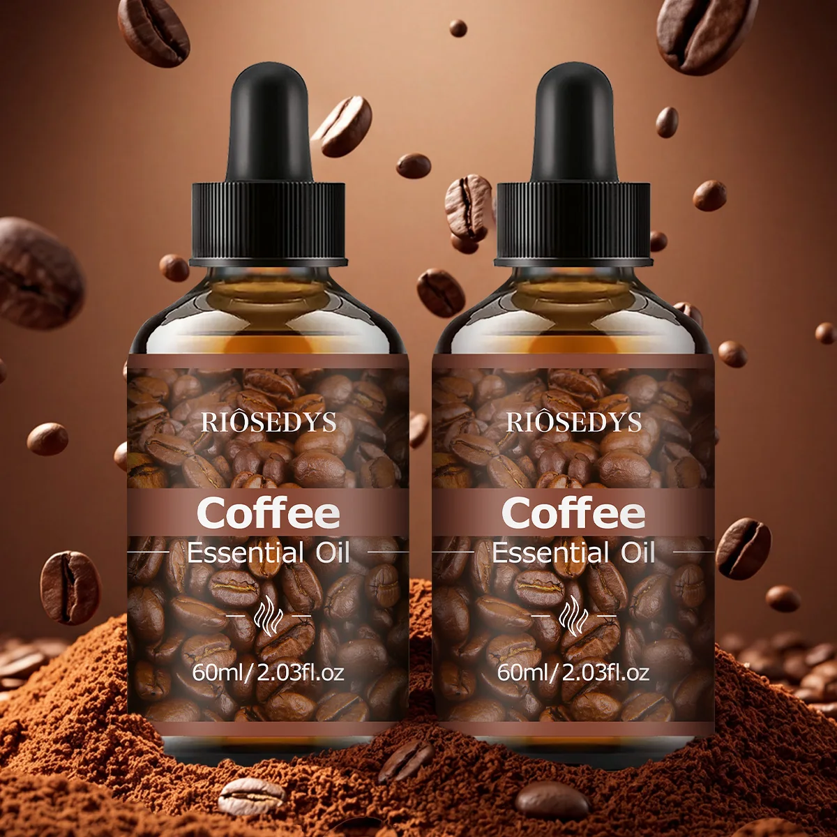 60ml COFFEE ESSENTIAL OIL has deep nourishing moisturizing effects, making it suitable for massage, skin care, and hydration.