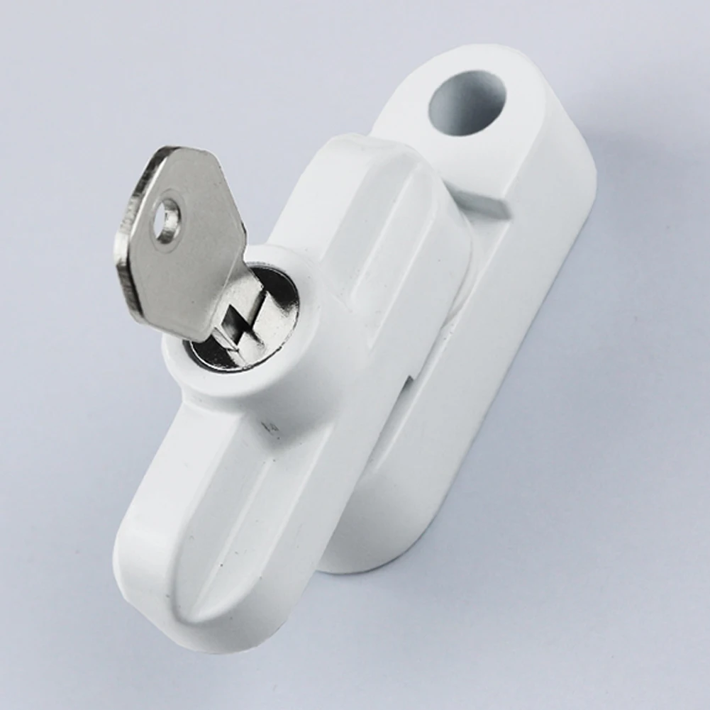 External Window Lock Buckle Alloy Safety Locks UPVC Door Sash Jammer Security Restrictor Lock With Key Anti Theft Lock