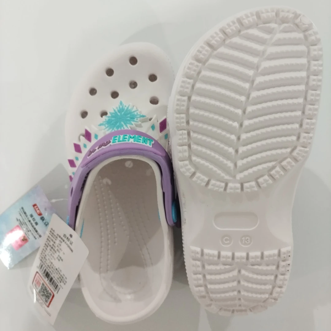 Croc-Style قباقيب الصنادل الشريحة ديزني فروزن عدم الانزلاق تنفس أحذية الشاطئ في الهواء الطلق حذاء كاجوال الأطفال النعال #4