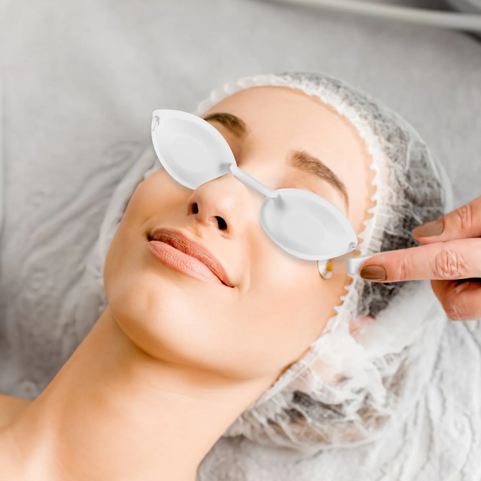 Professional Soft Eye Mask for Eyebrow Washing Hair Removal Light Protection Ergonomic Adjustable Eye Cover Beauty Care Supply