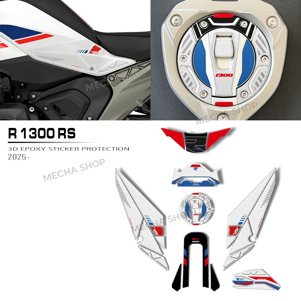 

For R1300RS Fuel Tank Protector Motorcycle Accessories 2025- R 1300 RS 3D Sticker Kit