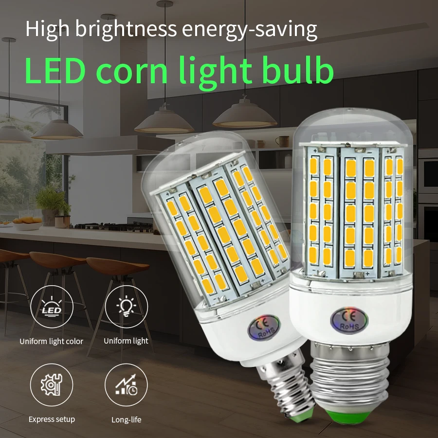 E27 E14 Led Corn Li…