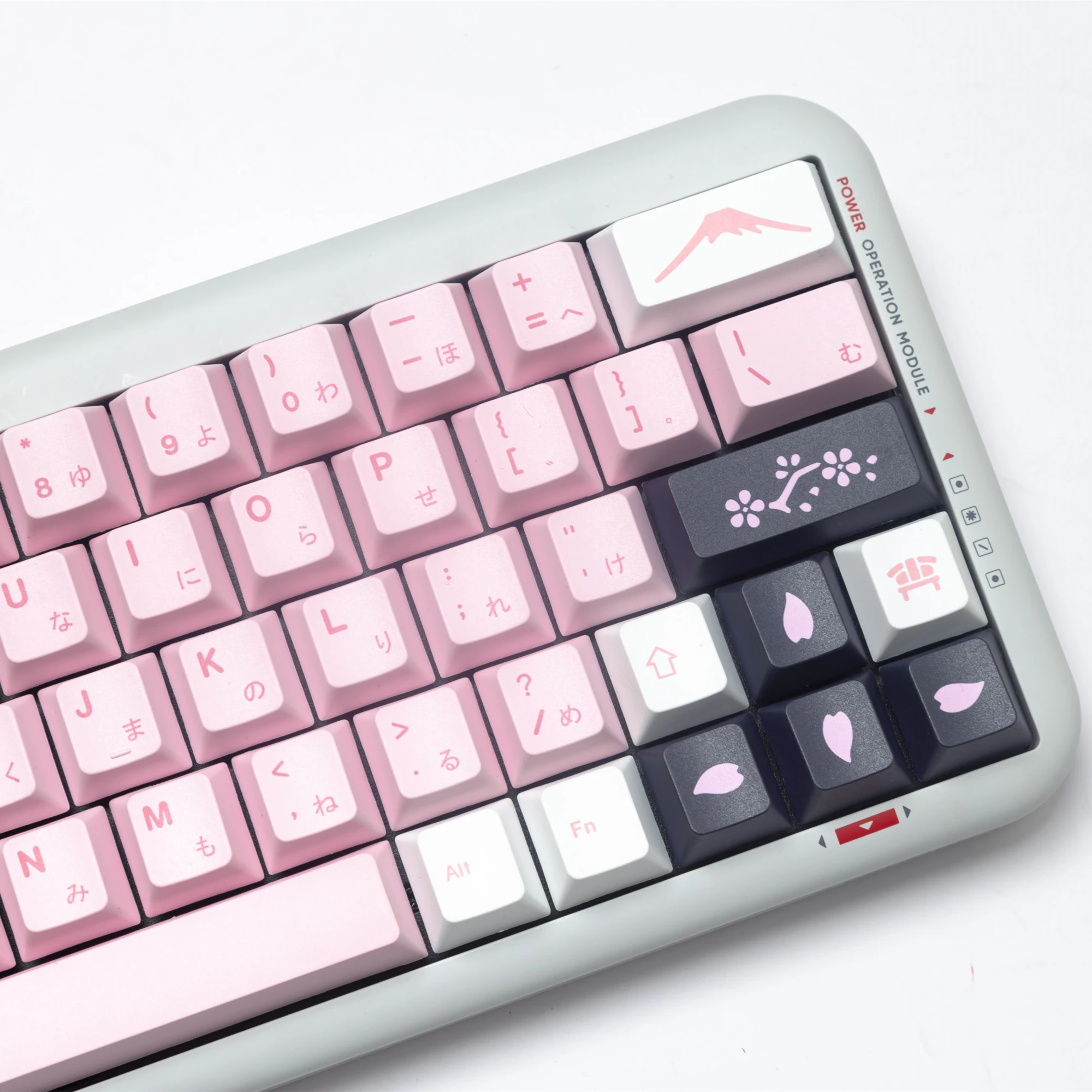 145 Keys Cherry blossom Keycaps Japanese Keycaps PBT Dye Sublimation Cherry Profile For MX Switch Mechanical Keyboard Keycaps