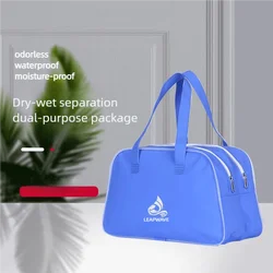 Saco de natação portátil para viagens ao ar livre, saco impermeável do armazenamento, bolsa elegante, saco de praia, separação seca e úmida