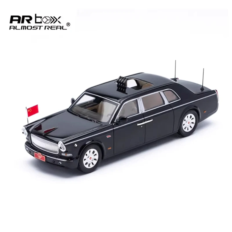 

AR BOX, литой под давлением масштаб 1:64, Hongqi CA7601, автомобильный сплав, имитация модели автомобиля, модель для взрослых, коллекция хобби, украшение, подарок, статический дисплей