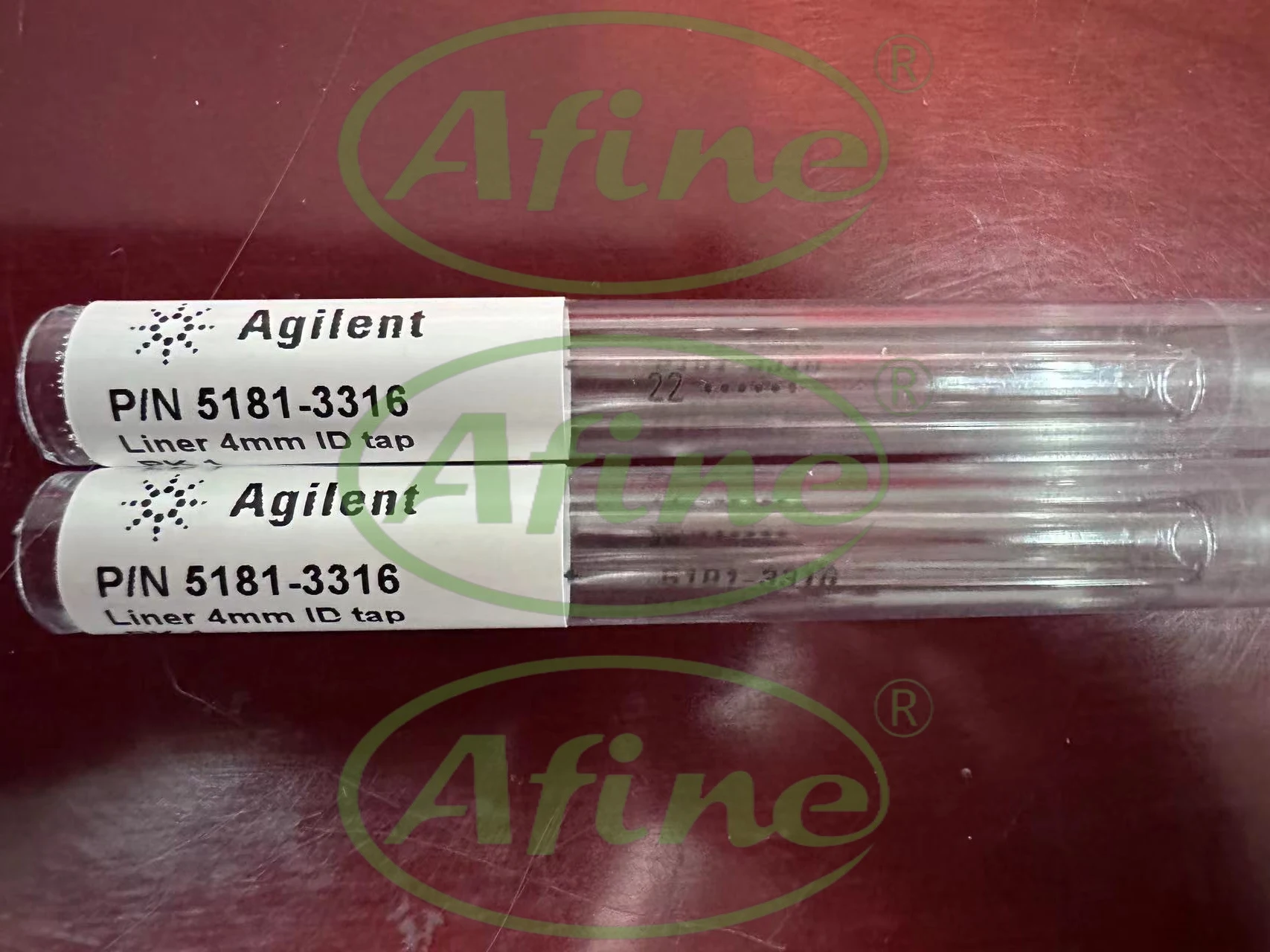 

AFINE (Agilent 5181-3316), Splitless Inlet Liner for GC, Single Taper, Deactivated