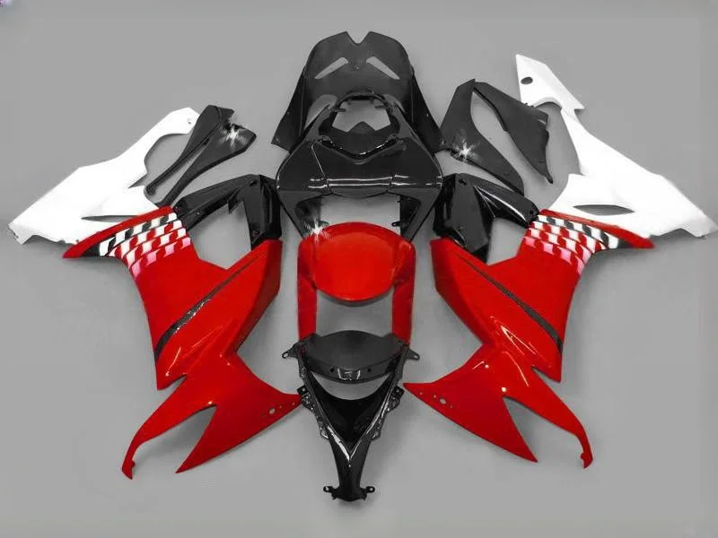 Fairing Kit For KAWASAKI NINJA ZX-10R ZX 10 ZX10 R 10R 1000 red black white ZX10R 08 09 10 ZX1000 2008 2009 2010 Bodys