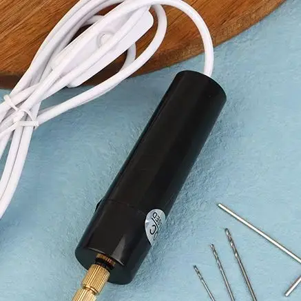 

5Pcs/Set USB Electric Drill Kit with 3 Drill Bits for Epoxy Resin Jewelry Wood Craft Engraving Pen DIY Tool Set