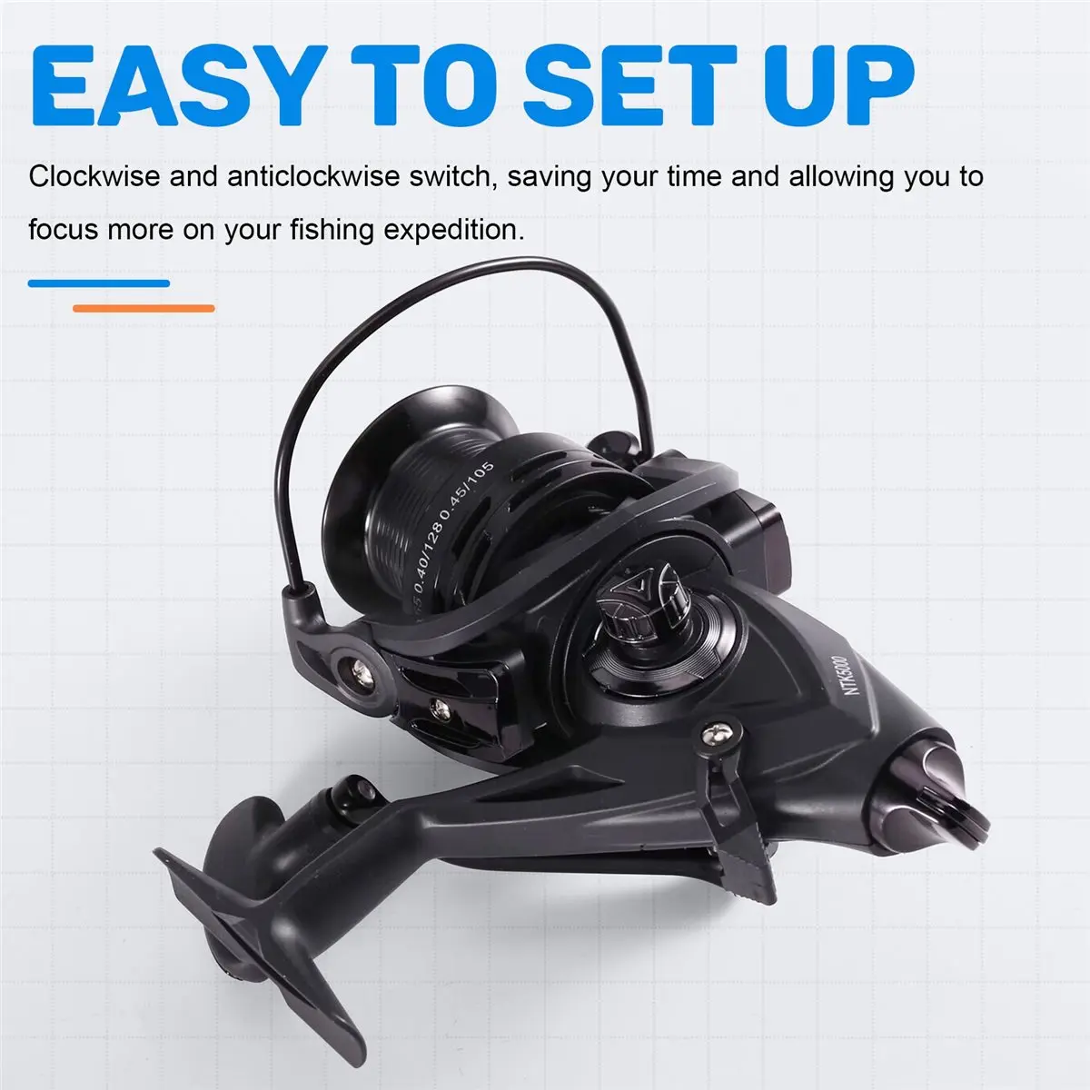 giftnew  Reel, Freshwater and Saltwater Fishing Reel, 7+1 Double Spool & Handle Saltwater Fishing Reel -5000