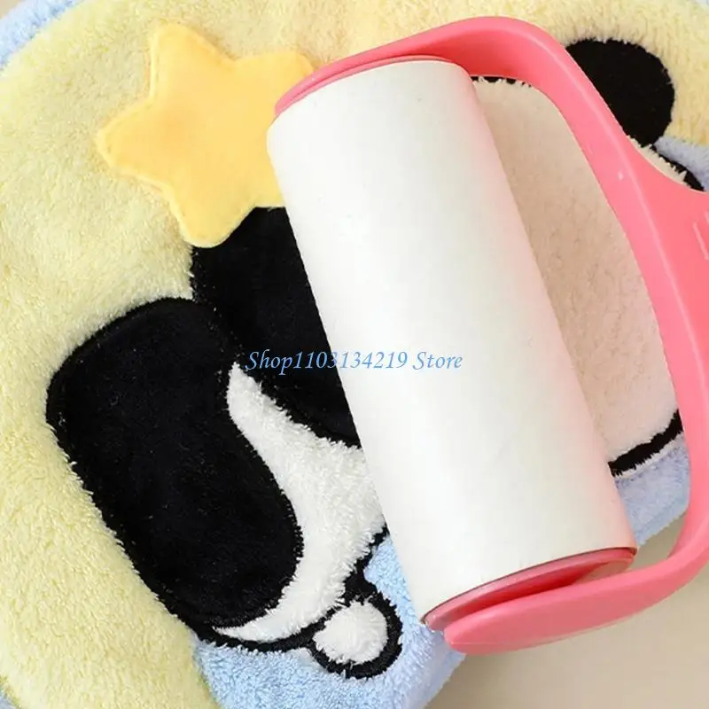 N5KC Fun Panda Hanging Towel Coral Fabric Strong Absorbency Hand Towel
