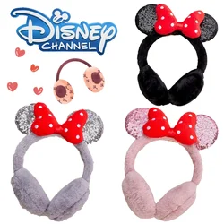 Disney Mickey Minnie Mouse Soft Ear Warmer Winter Warm Earmuff Girls Fashion Earflap Outdoor Cold Protection Ear-Muffs Ear Cover