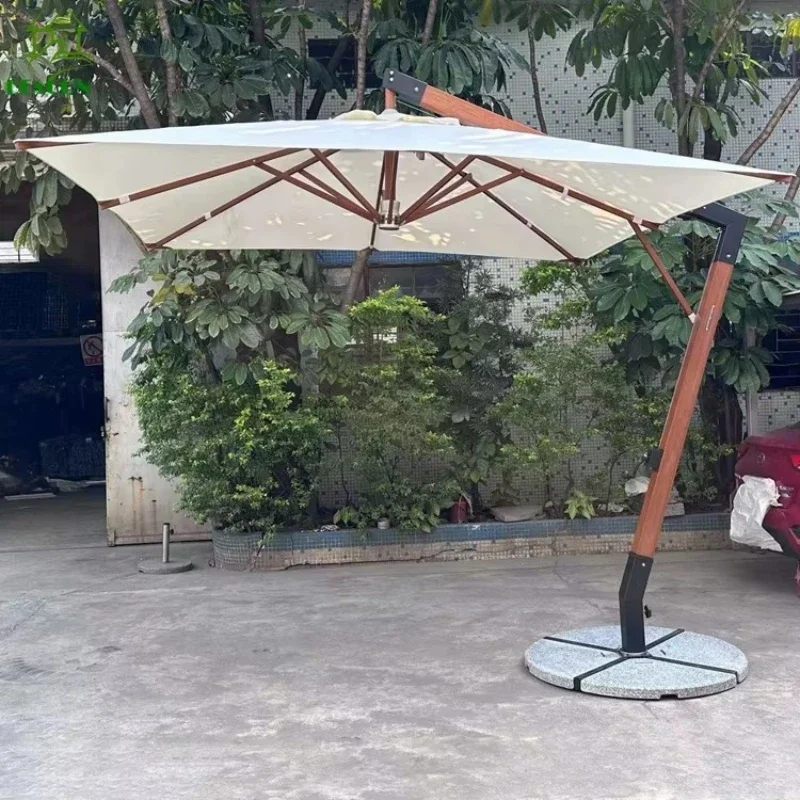 

Best-sellingEuropean Retractable Outdoor Folding Resort Retractable Beach Cafe Cantilever Umbrella With Stand