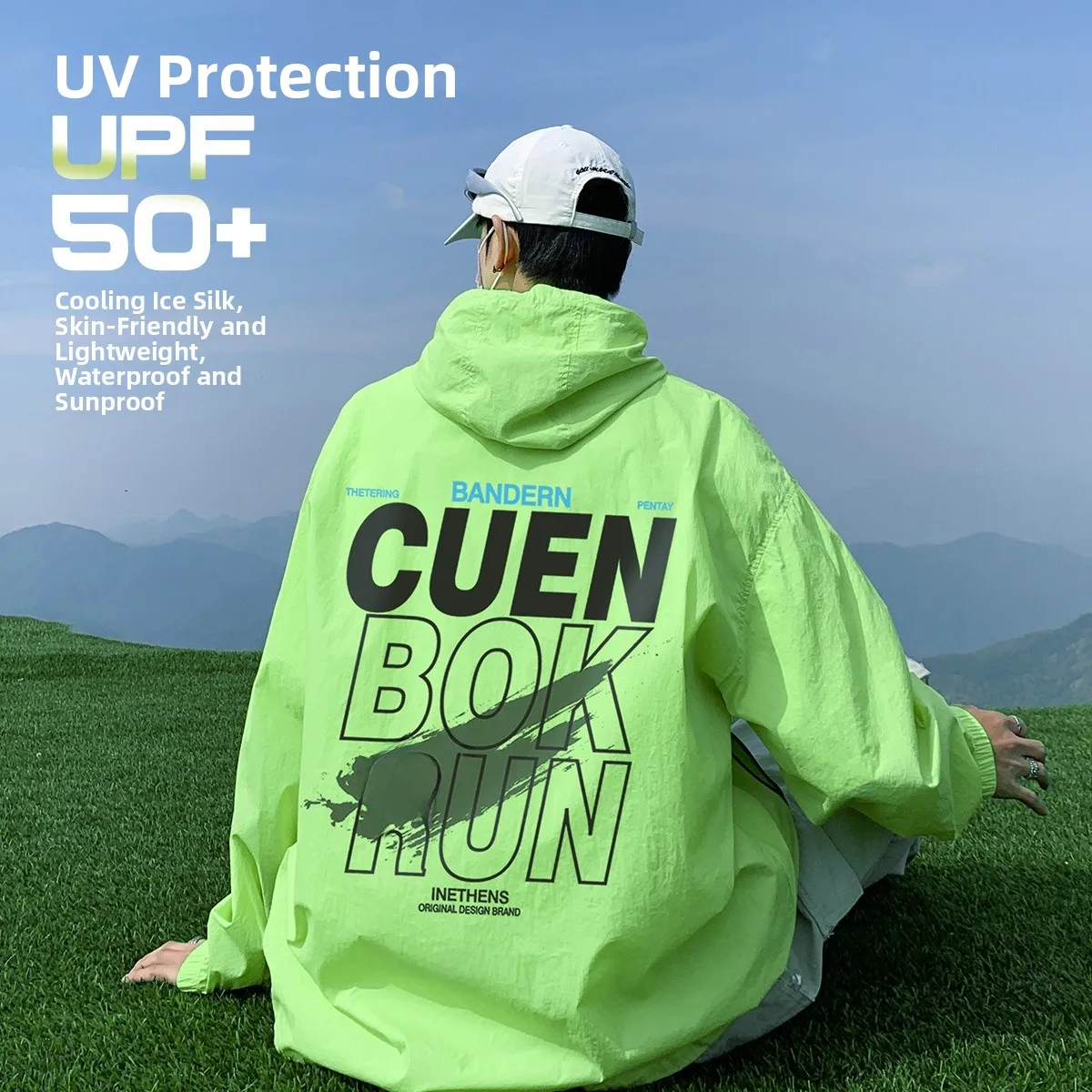 

Мужская летняя дышащая верхняя одежда из ледяного шелка с защитой от ультрафиолета, свободная ветровка для пар, модная солнцезащитная одежда