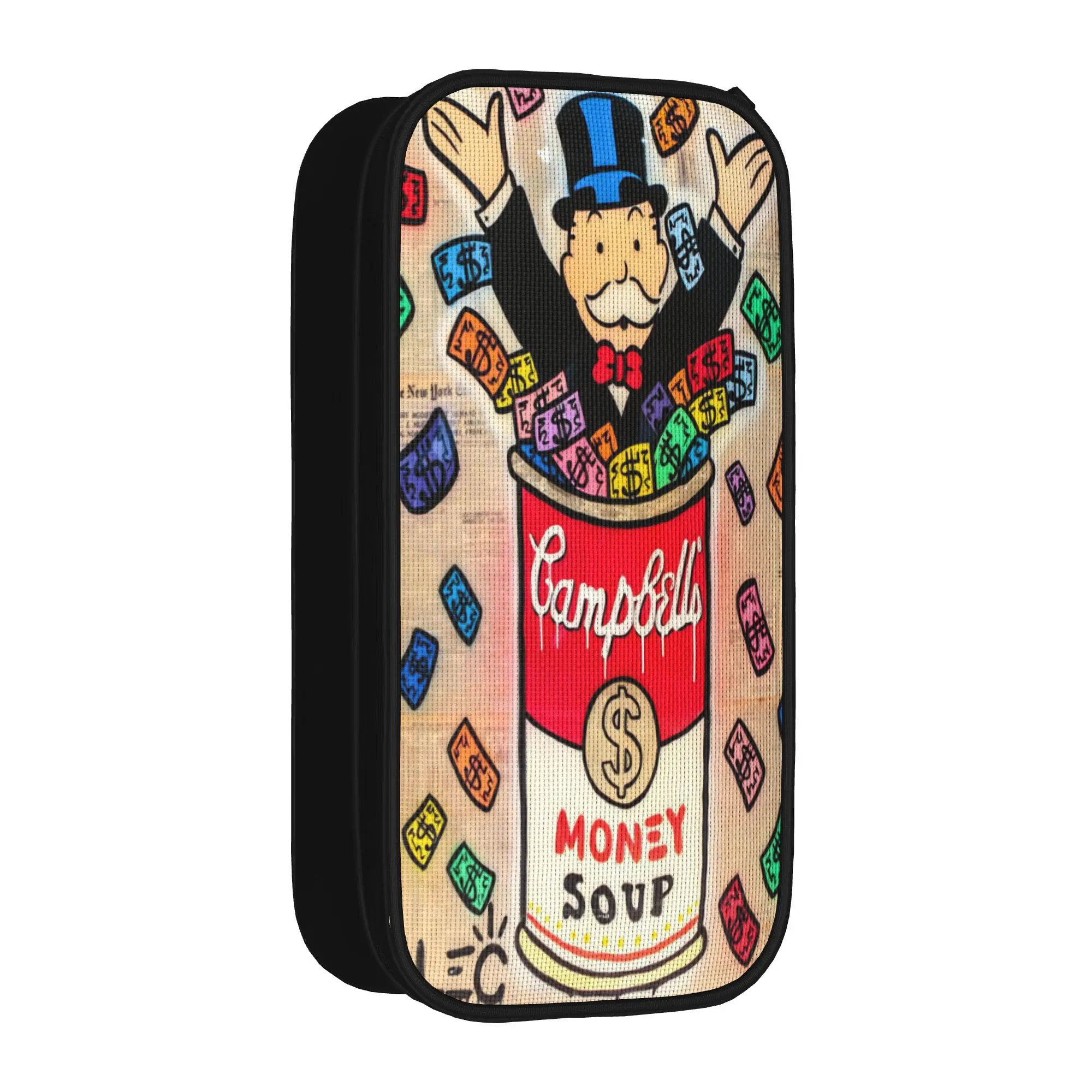 Creative Alec Monopolys Pencil Cases  Pencilcases Pen Box for Girl Boy Big Capacity Bag School Supplies Zipper Stationery