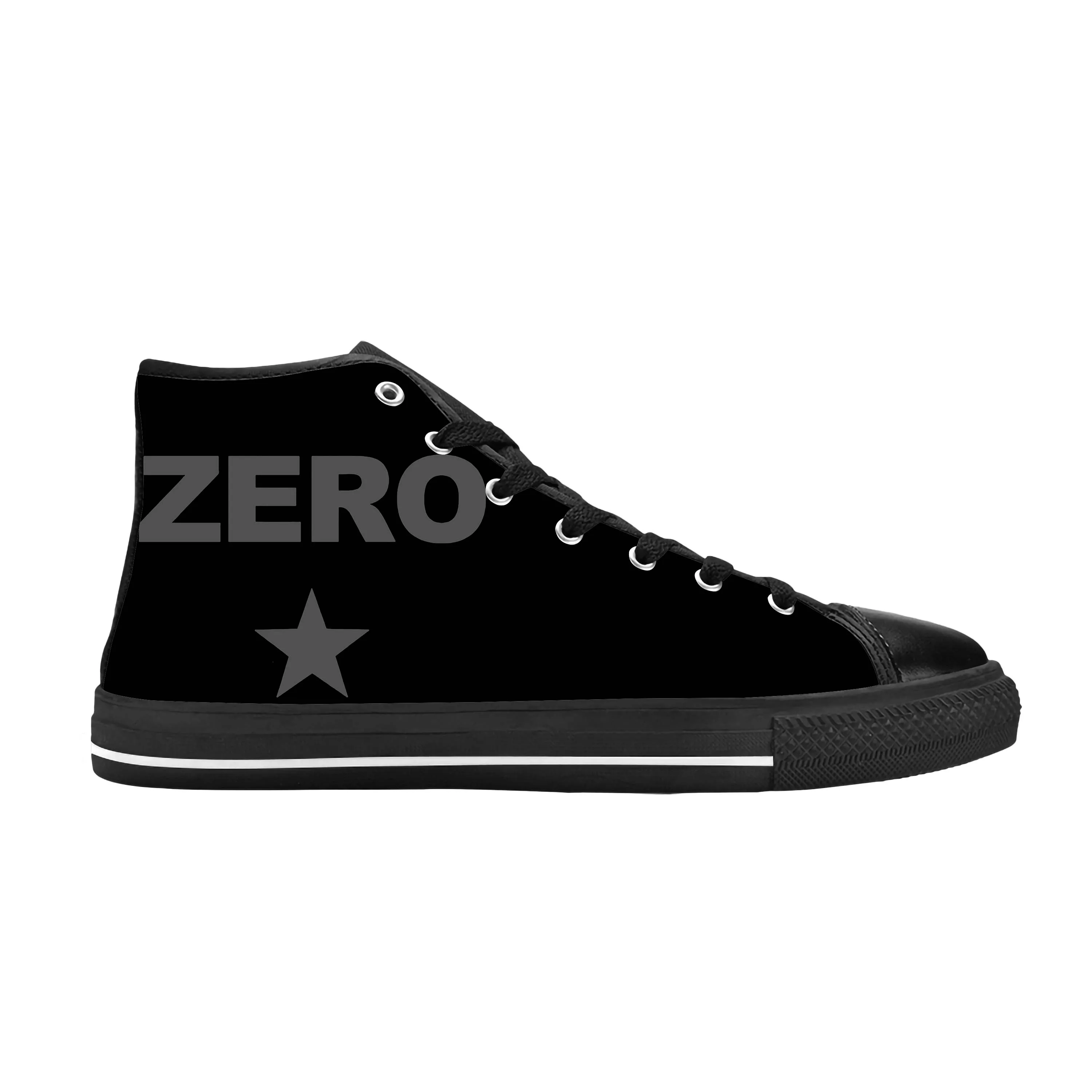 Hot Smashing Pumpkins Zero Rock Band Singer Music Casual Cloth Shoes High Top Comfortable Breathable 3D Print Men Women Sneakers image 2