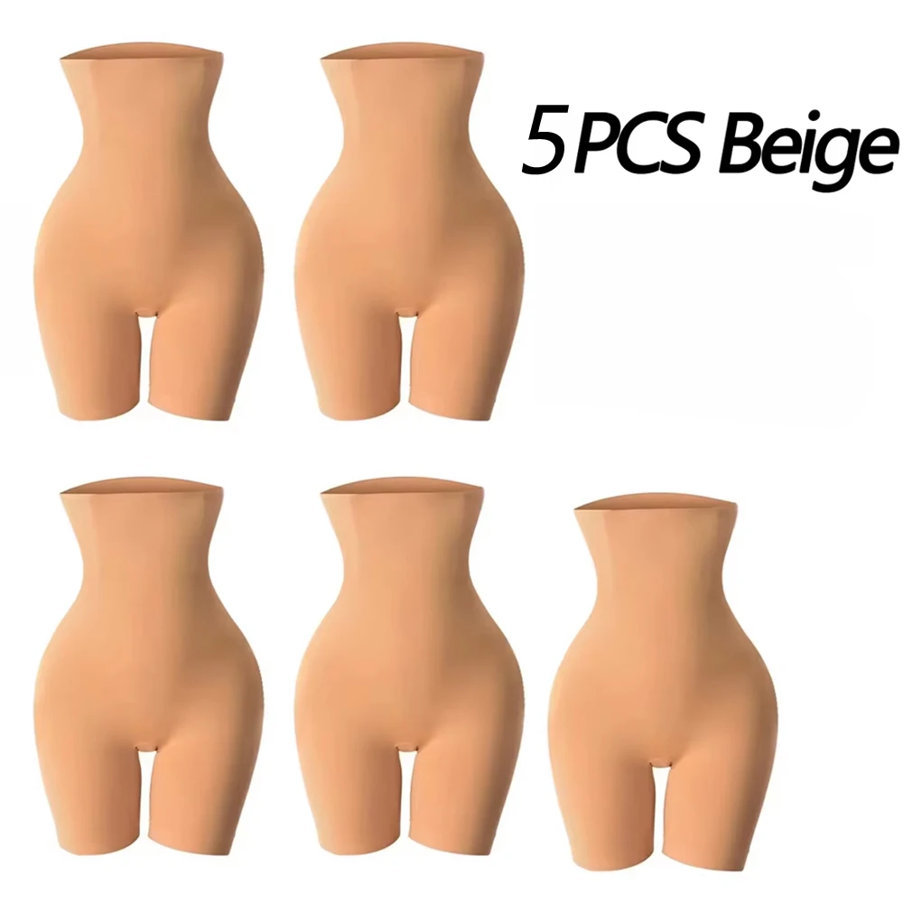 1/2/3/5pcs High Waist Trainer Panties Shapewear for Women Tummy Control Hip Butt Lifter Shorts Slimming  Mid Thigh Body Shaper