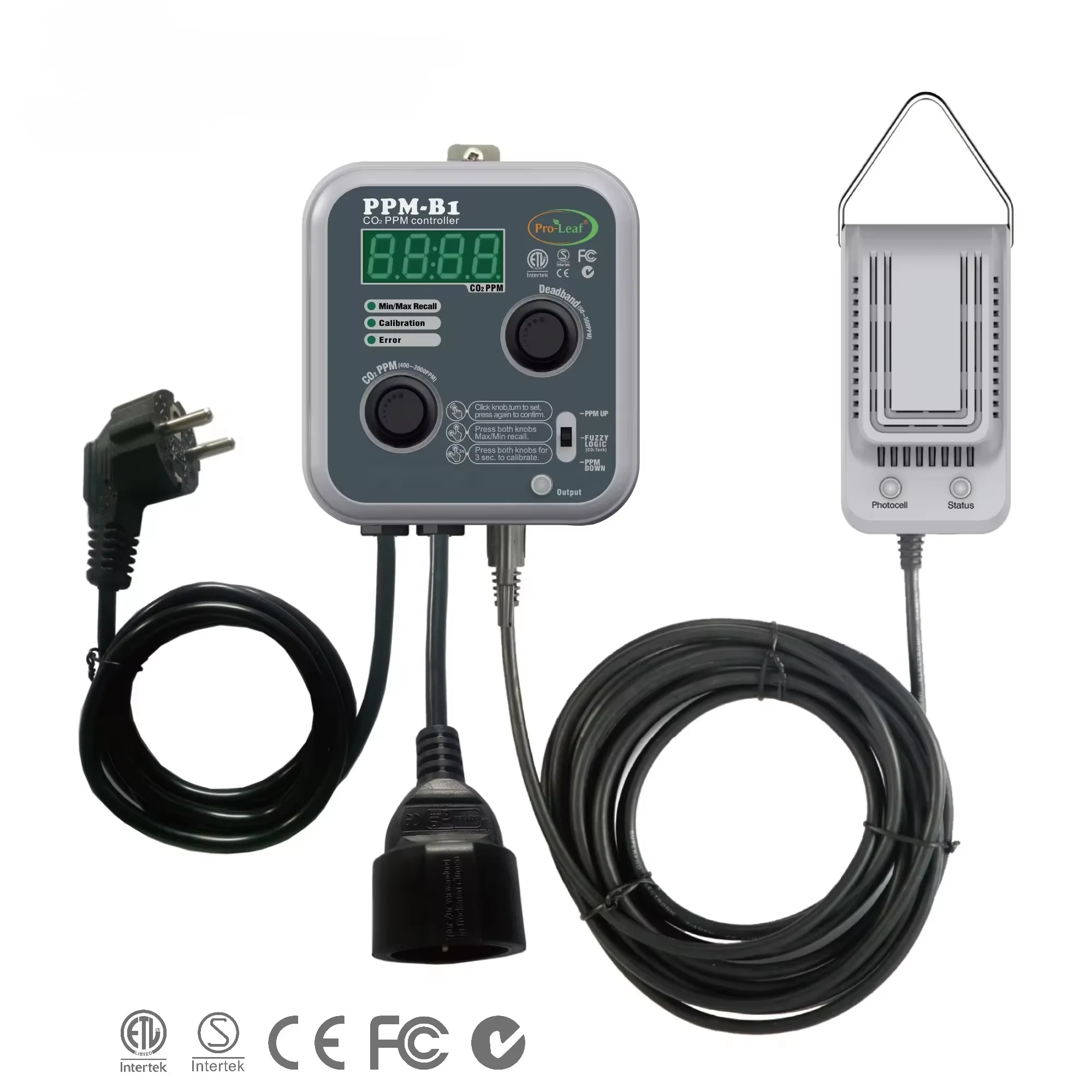 Skyplant PHEC-B2 Digital Nutrient dosing Controller with PH EC sensor for Hydroponic