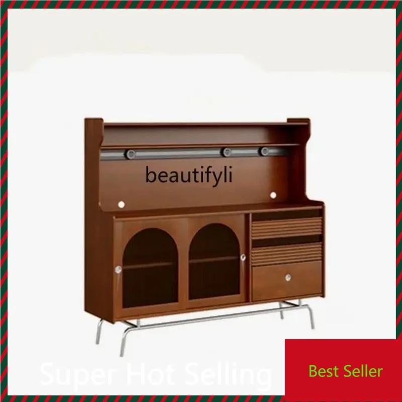 

K132 Tea cabinet color storage entrance glass wine cabinet storage ancient retro living room dining side cabinet