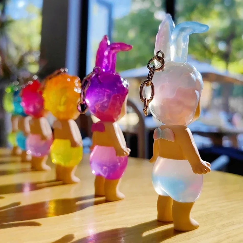 Casa de dulces llavero de Ángel caja ciega muñeca bolsa colgante hecho a mano creativo juguete de dibujos animados cumpleaños regalo del Día de San Valentín cajas misteriosas