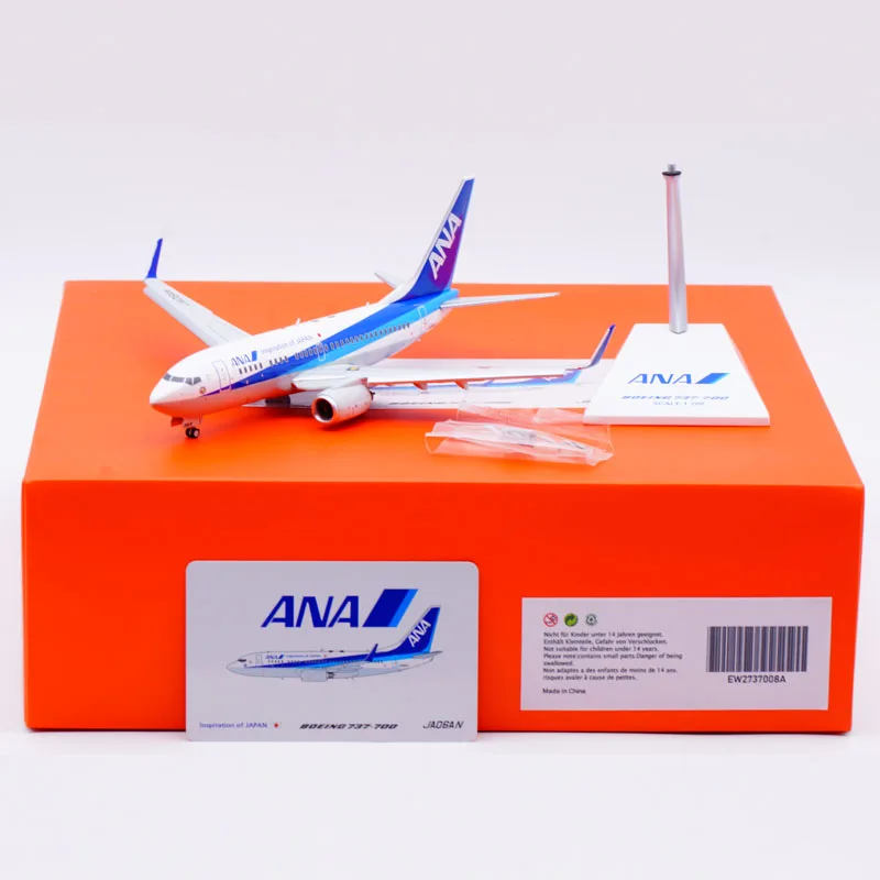 

EW2737008A Alloy Collectible Plane Gift JC Wings 1:200 ANA Boeing B737-700 Diecast Aircraft Jet Model JA06AN Flaps Down