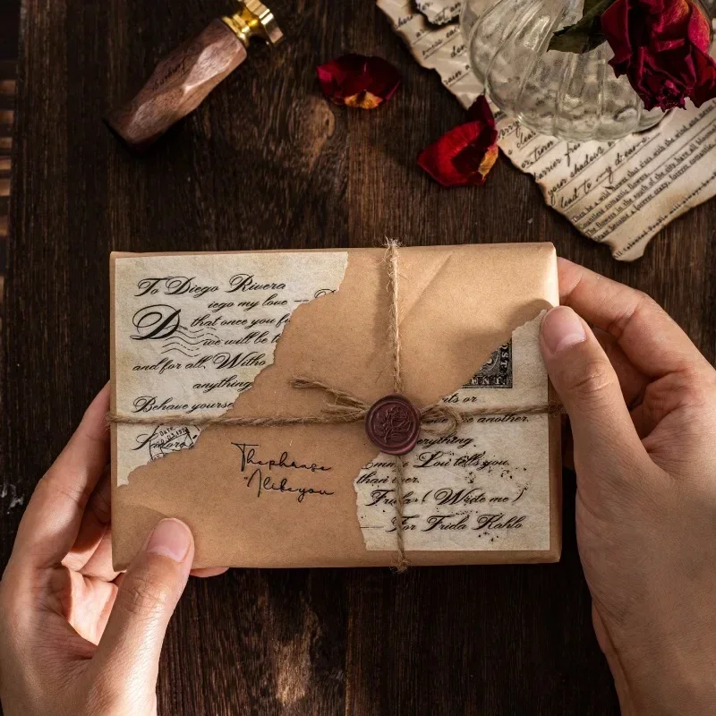 

2 листа наклейки переносная паста страница любовное письмо английский справочник дикие материалы принадлежности для самостоятельного изготовления декоративный альбом для вырезок 192*110 мм