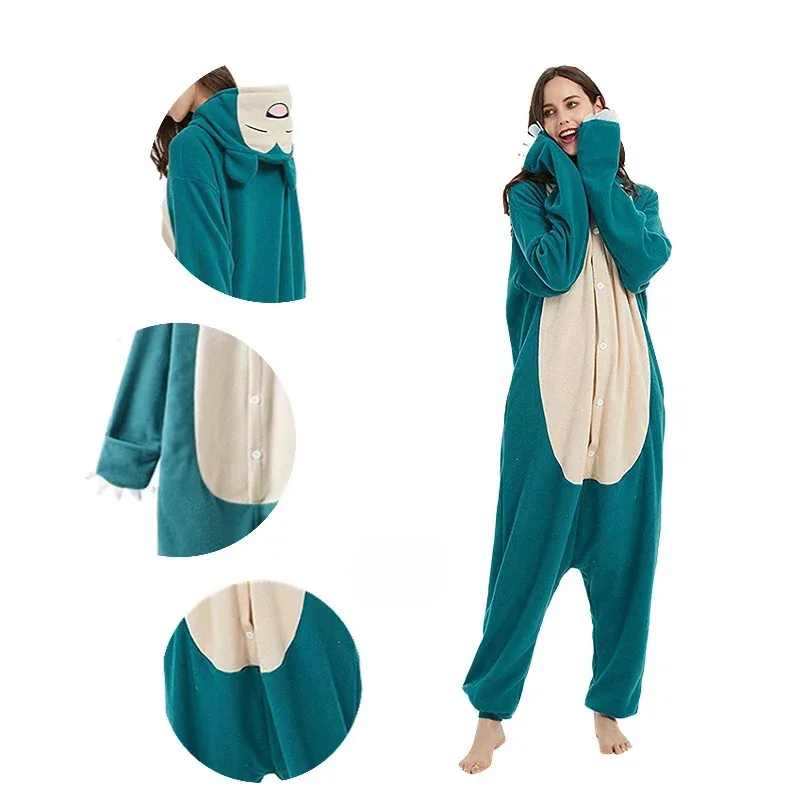 جديد اضافية كبيرة XXL 180-200 سنتيمتر غص النساء منامة نيسيس الكبار الكرتون بذلة زي هالوين الحيوان الراكون Kigurumi