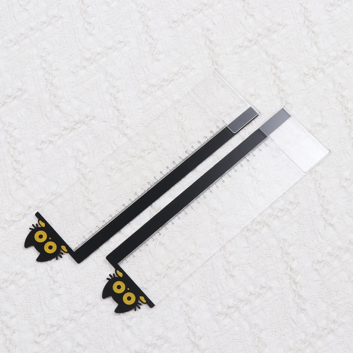 

2Pcs Computer Monitor Side Panel with Ruler Function Sticky Message Board for Photos Notes Display Clear Acrylic Screen