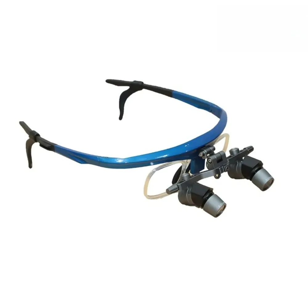 Ultra Light 60g Right Angle Medical Binocular Loupes with Detachable Headlamp, Flip up Surgical Magnifier