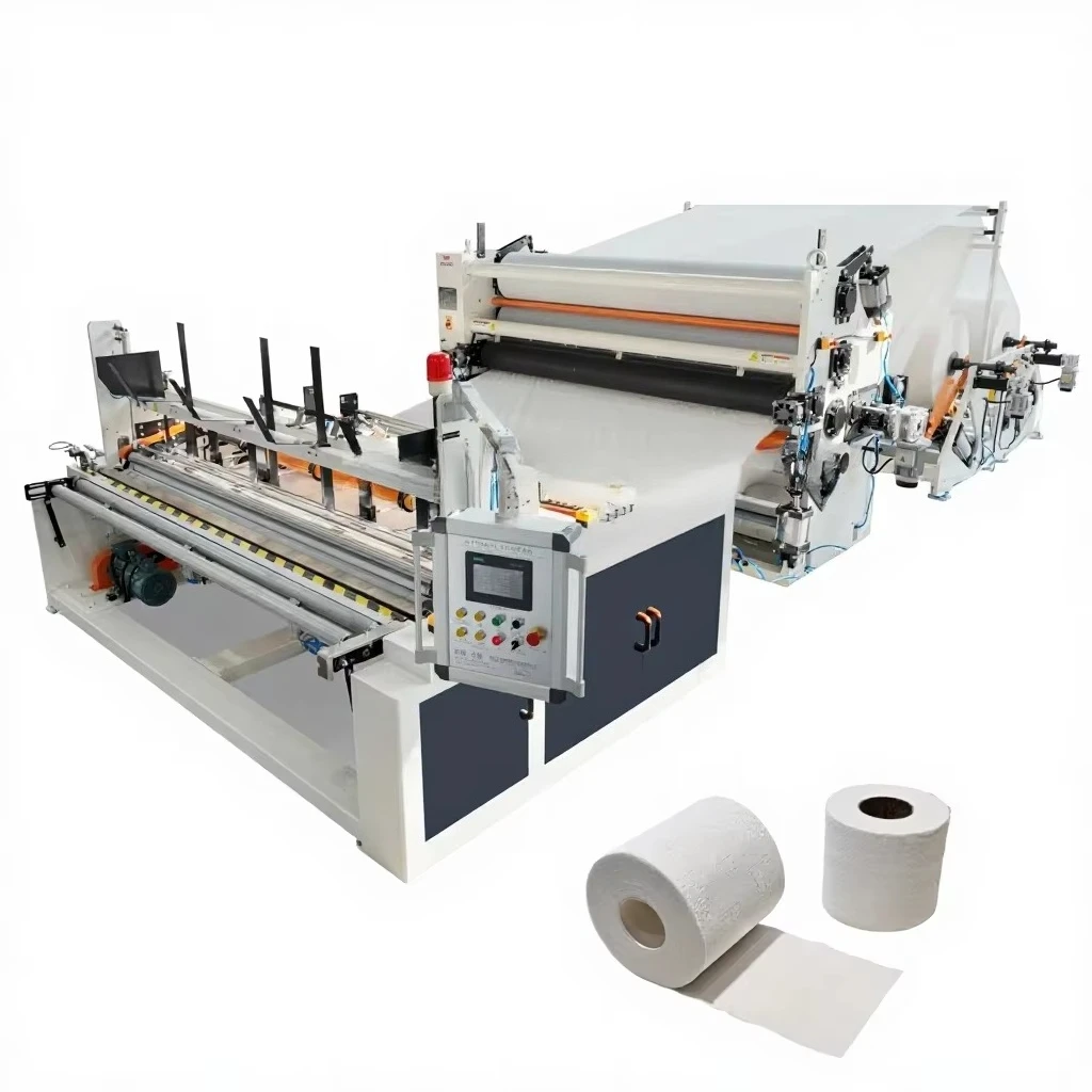CE Rewinding Toilet Roll 1-3 Layer Coloured Tissue Paper Making Machine