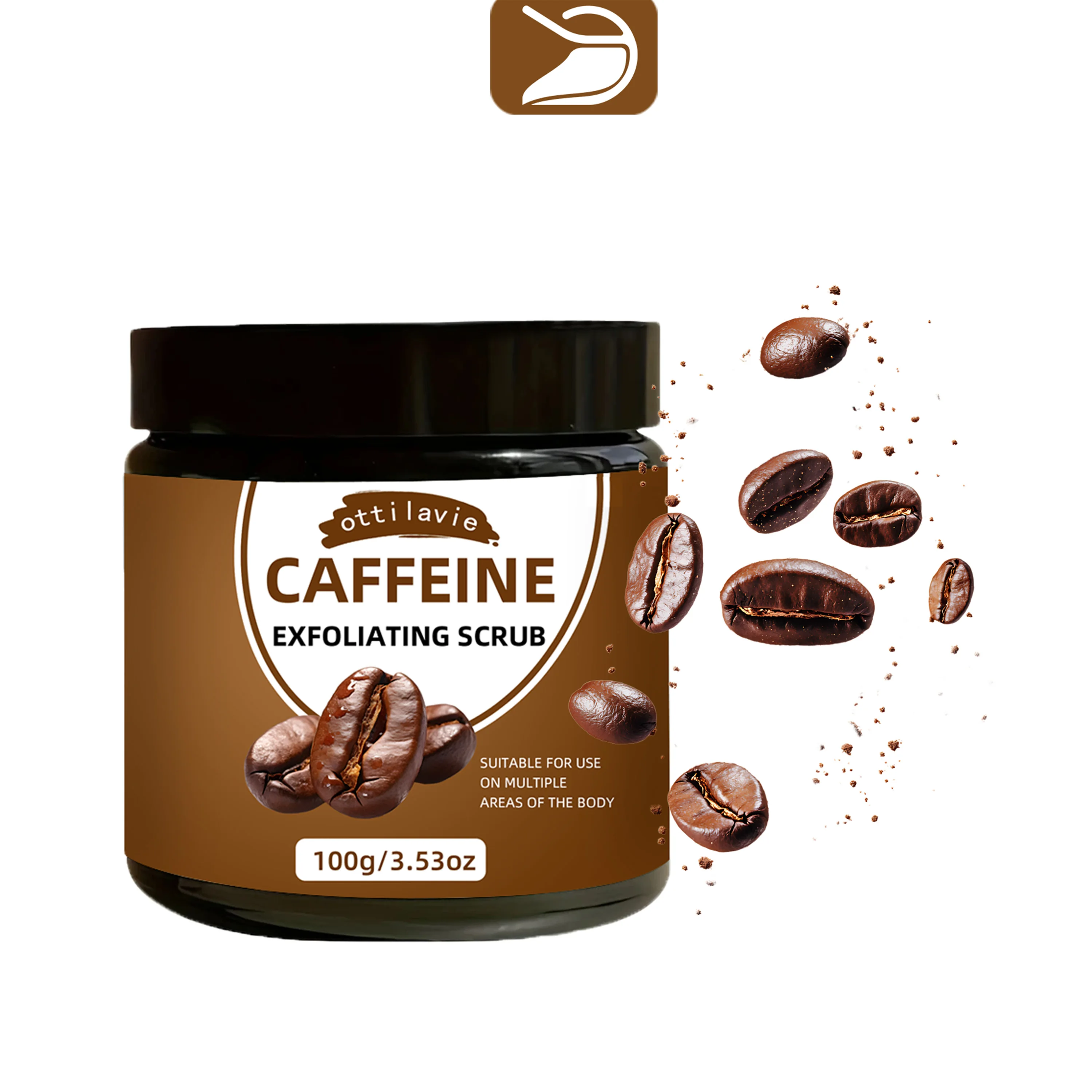 

Ottilavie Caffeine Scrub 5.29OZ | Niacinamide & Vitamin C | Gentle Exfoliator for Face & Body | All Skin Types | Xmas & Valentin