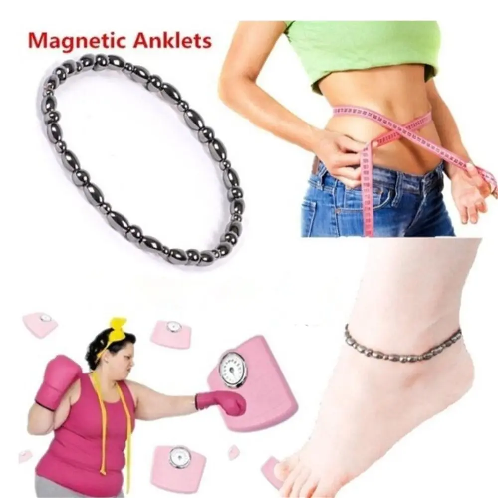 Magnetic Magnetic Beaded Bracelet Stretch Beaded Design Magnetic Therapy Bracelet Black Gallstone Obsidian Stone
