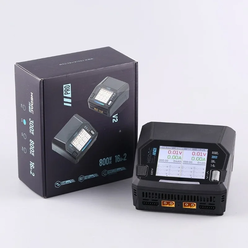 M6DAC V2 Dual-way Model Aircraft Lithium Battery Charger 1-6S DC800W AC200W