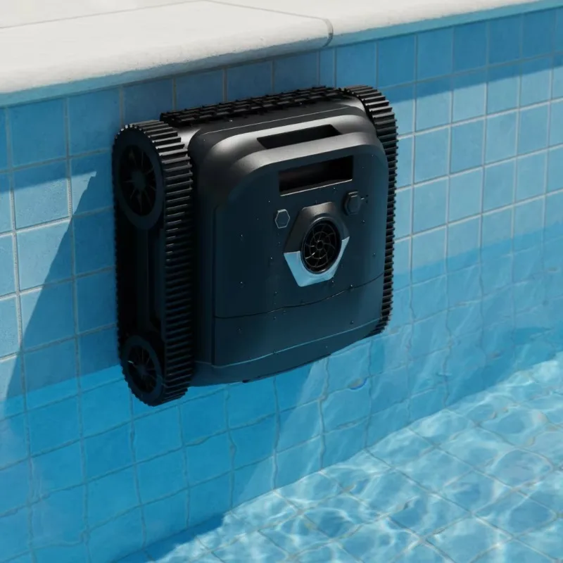 Cordless Swimming Pool Robot Cleaner Automatic Intelligent Control IPX8 Waterproof Remote Control 150-180min Working Time Wall