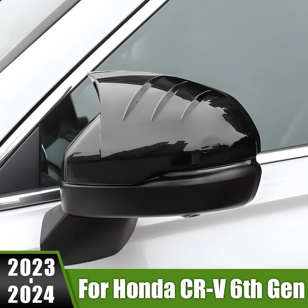 

For Honda CR-V CRV CR V 6th Gen 2023 2024 ABS Car Rearview Mirror Cover Wing Side Mirrors Cap Shell Housing Interior Accessories