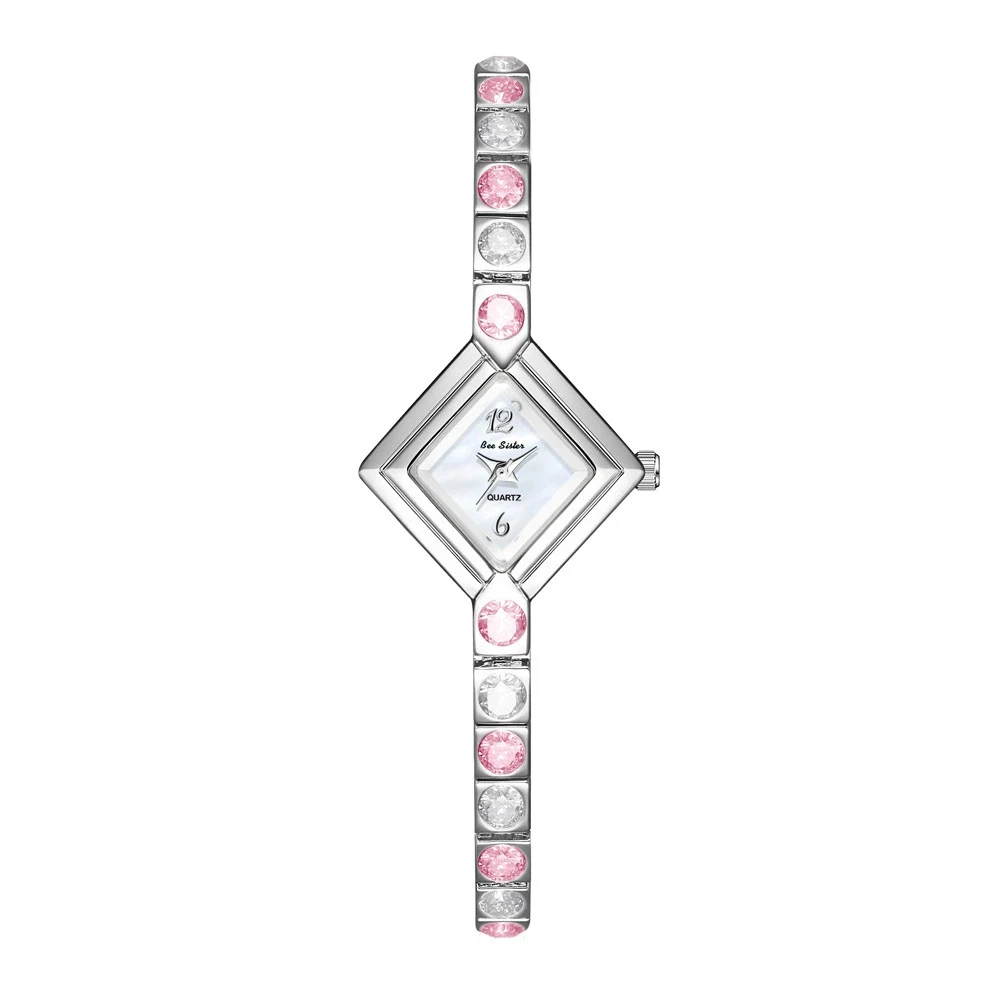 BS Bee Sister lumière luxe tempérament femme montre coloré diamant mode décontracté élégant Quartz chaîne femmes montre-bracelet nouveau