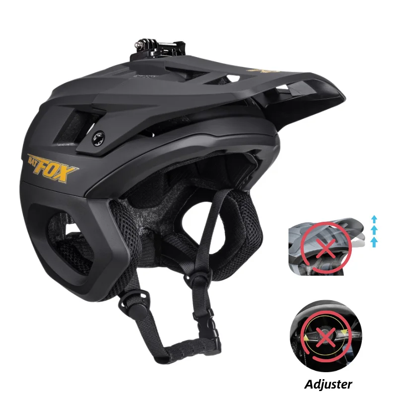 BATFOX 3/4 Bicycle Helmet Cycling Enduro Helmet MTB Men Capacete Ciclismo Off-Road Downhill Mountain Bike Helmets Casco Ciclismo image 3
