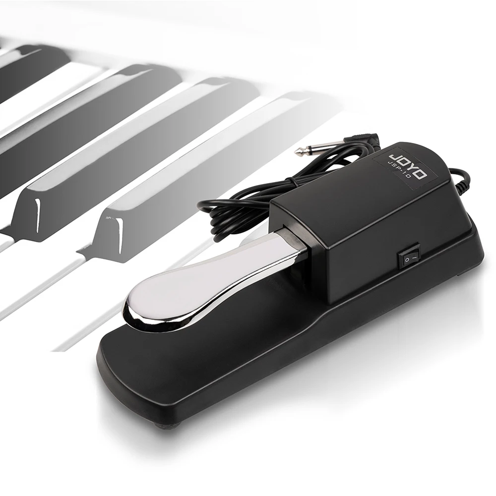 JOYO JSP-10 Sustain Pedal 6.35mm 1/4'' Plug with Polarity Switch for Piano MIDI Keyboard Instrument Parts and Accessories