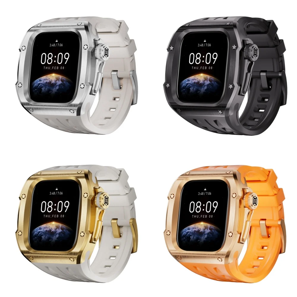 Food-Grade Eco-Friendly 316 Stainless Steel Case Is Lightweight and Shockproof for Apple Watch Series 10/11 Case 46mm