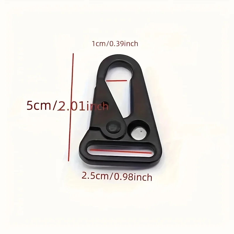 10 pieces of metal snap climbing hook straps, woven belt for backpack, trigger strap, outdoor keychain hook, climbing tool