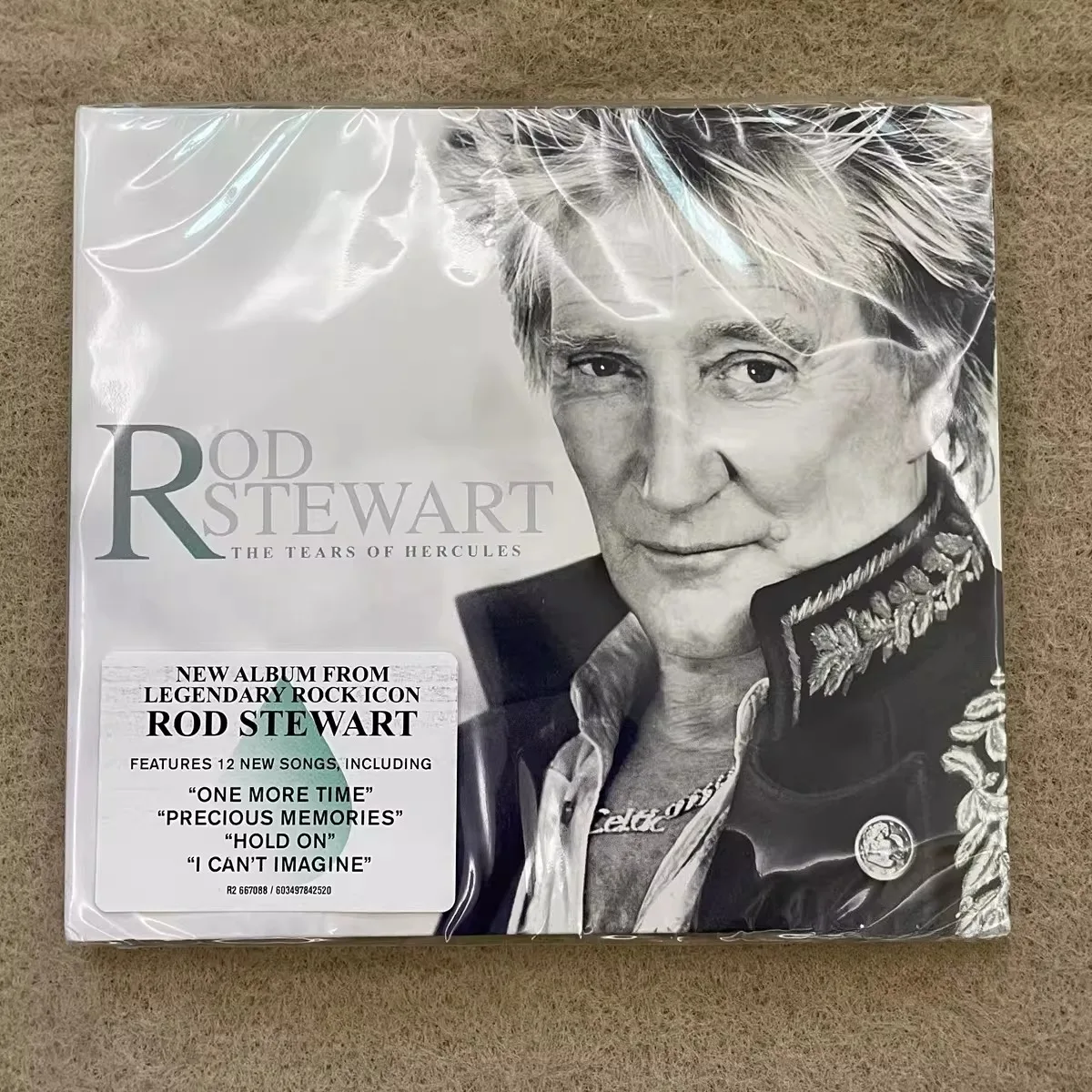 

Rod Stewart The Tears of Hercules – British Rock Legend Gritty Soulful Male Vocals New Original Songs Music Collectible
