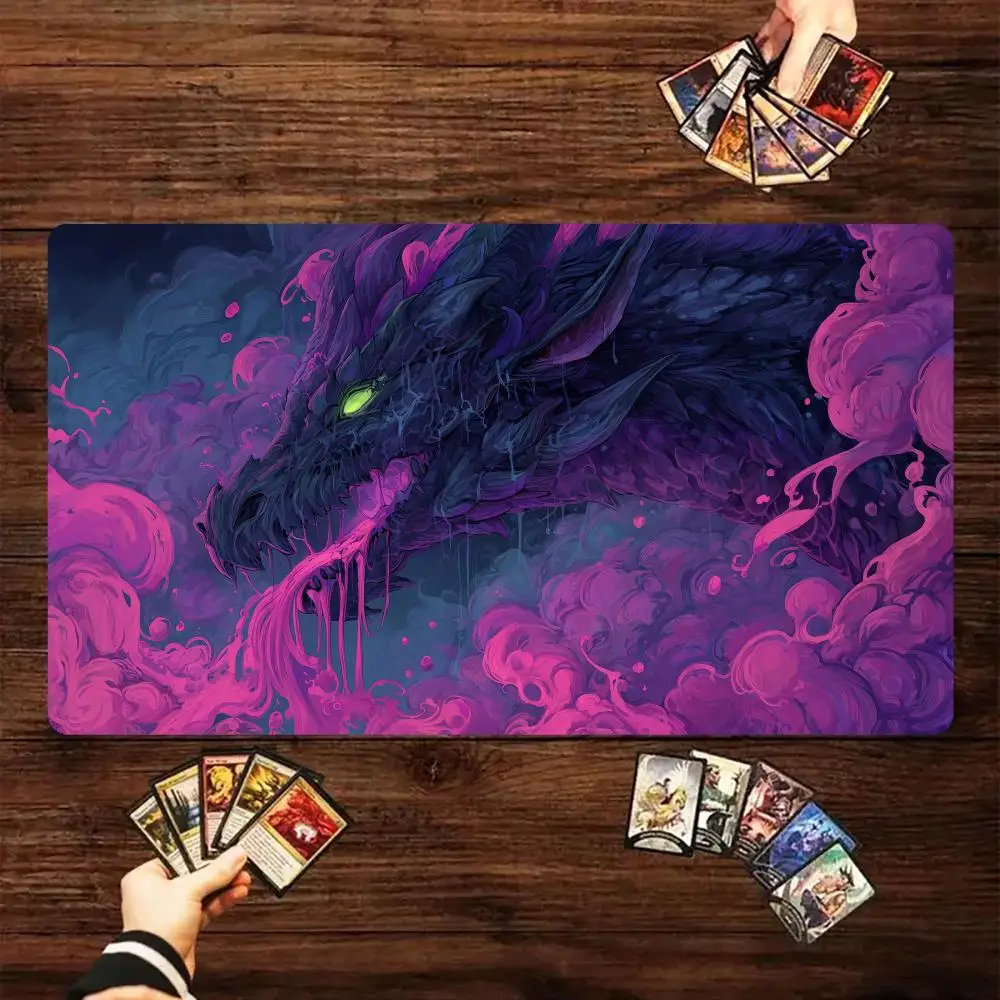 Dark-style demon dragon design TCG Playmat Magic Card Battle Mat 35X60CM gathering gaming mats tapete magic mat card pad