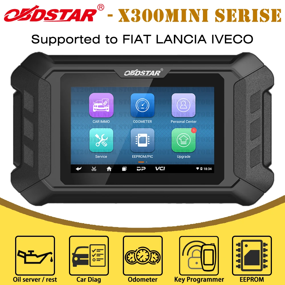 

OBDSTAR X300 MINI for FIAT/LANCIA/IVECO Programmer All Key Lost Programming/Pin Code Reading/Cluster Calibrate