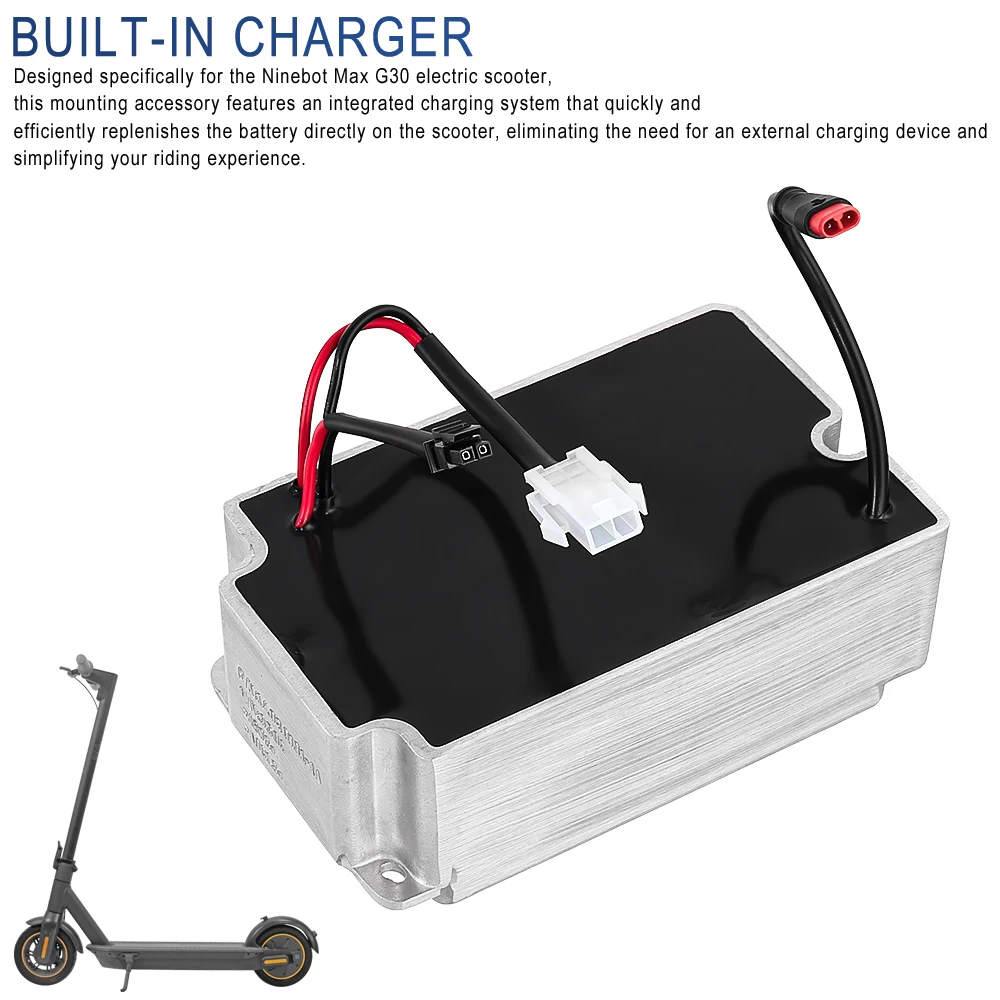 Eingebautes Ladegerät für Ninebot KickScooter Max G30 G30D G30L Elektroroller AC-Adapter Ersatz-Netzteilteile – Detail 2