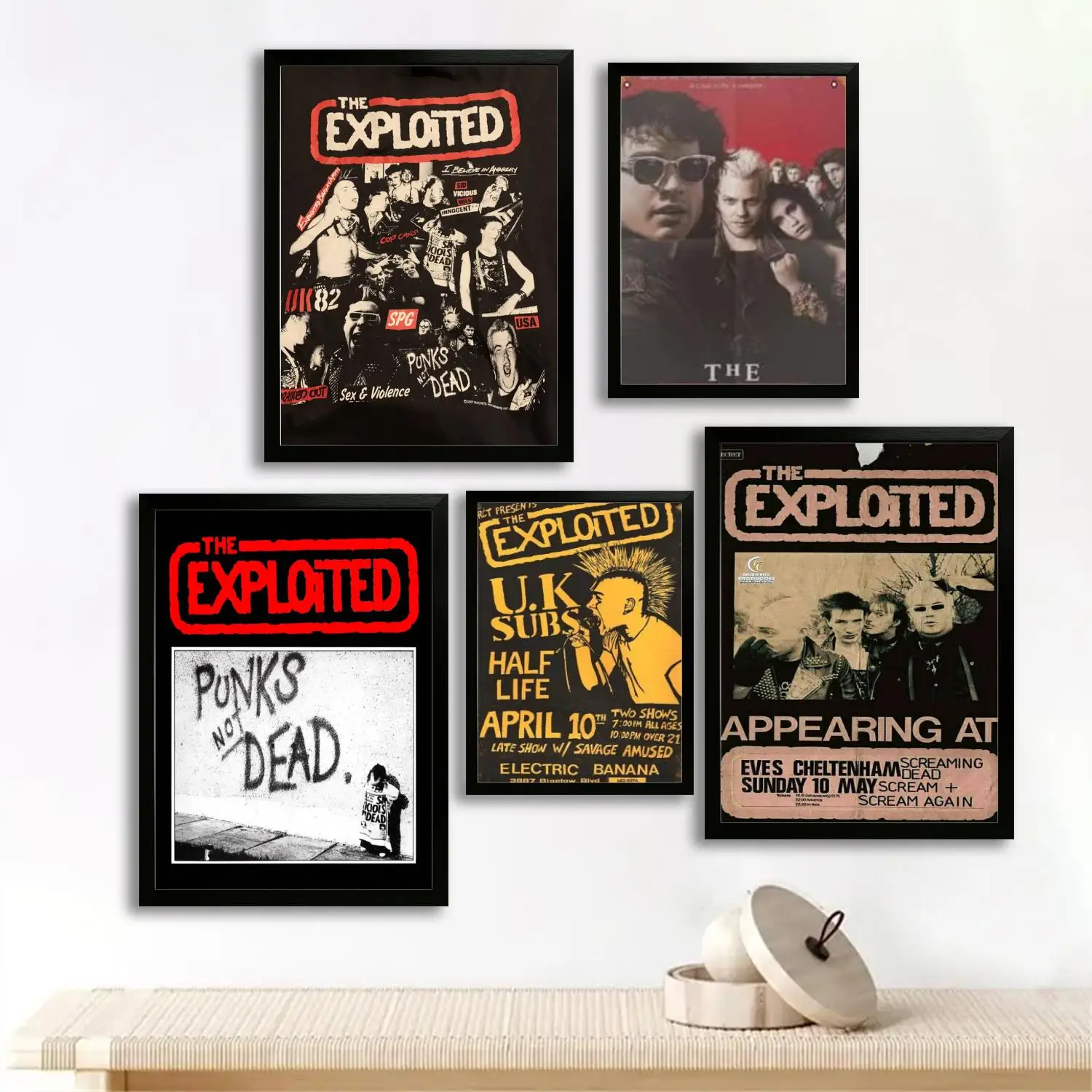 The Exploited Canvas Art Poster and Wall Art Picture Print, Modern Family Bedroom Decor Posters,Decorative painting