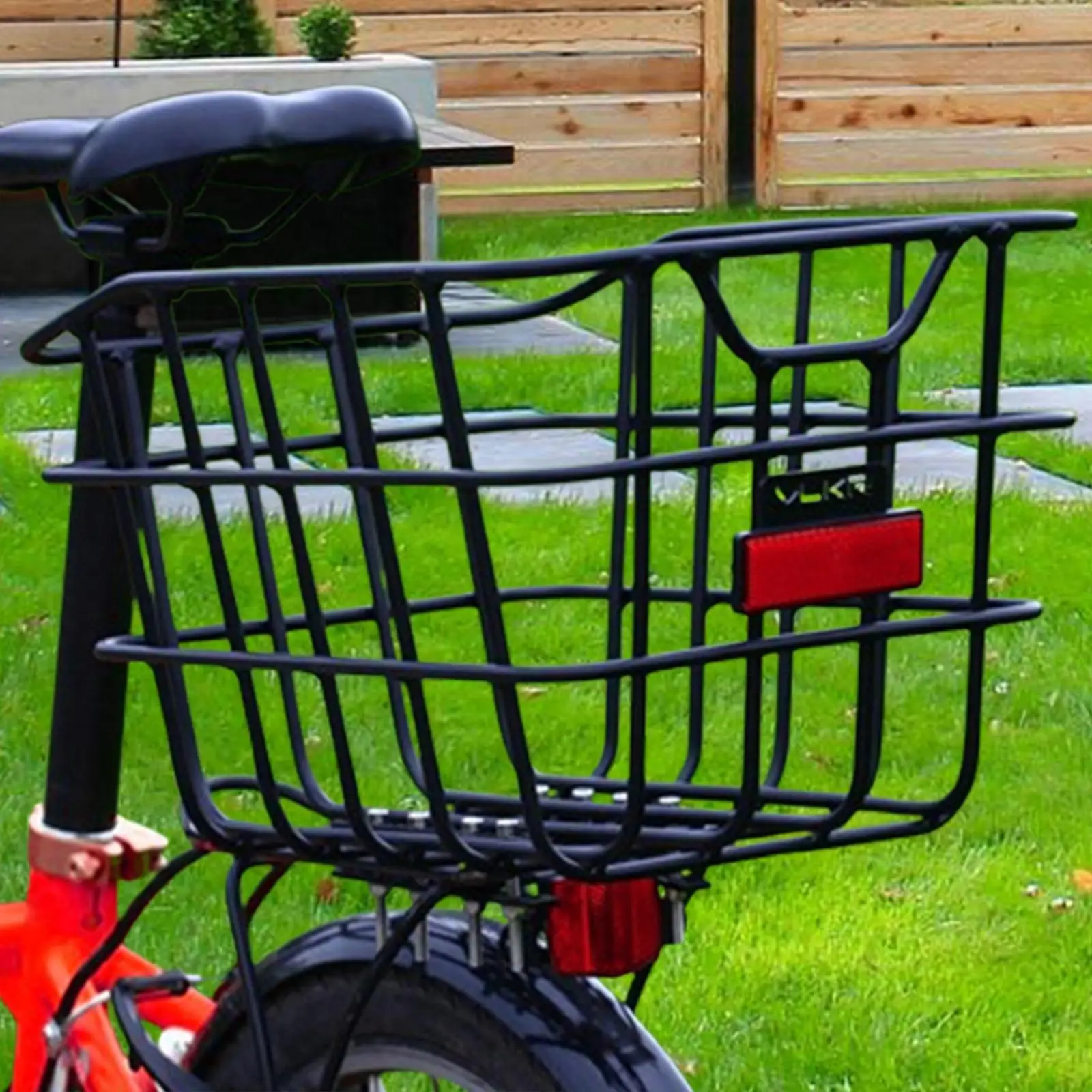 Strong Aluminum Bike Cargo Basket Without Cover for Mountain Bike Rear Rack Storage Container