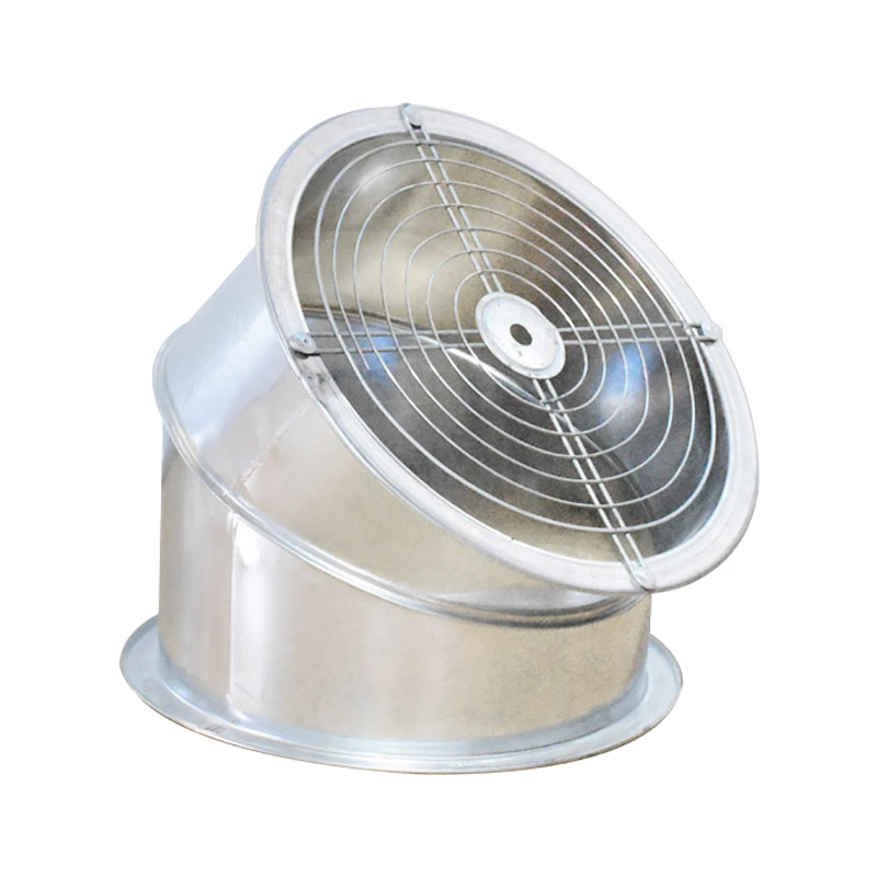 Fan Rain-Proof Elbow Axial Flow Fan Rain-Proof Elbow Galvanized Bird-Proof Anti-Corrosion 45-Degree Fan Elbow Customization