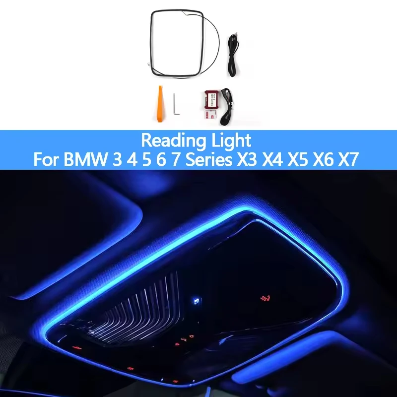 

Car Ceiling Reading Ambient Light LED Strip Lamp Colorful for BMW 3 4 5 6GT 7 X3 X4 X5 I3 Series Auto Interior Lighting Upgrade