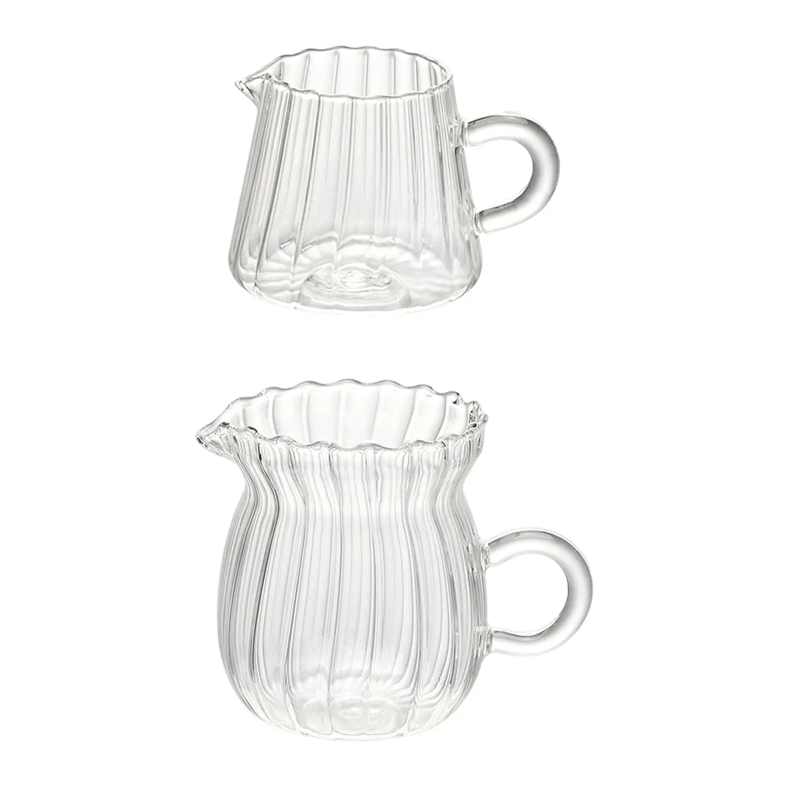 إبريق شاي حليب القهوة الزجاجية الشفافة للمطبخ والقهوة المنزلية