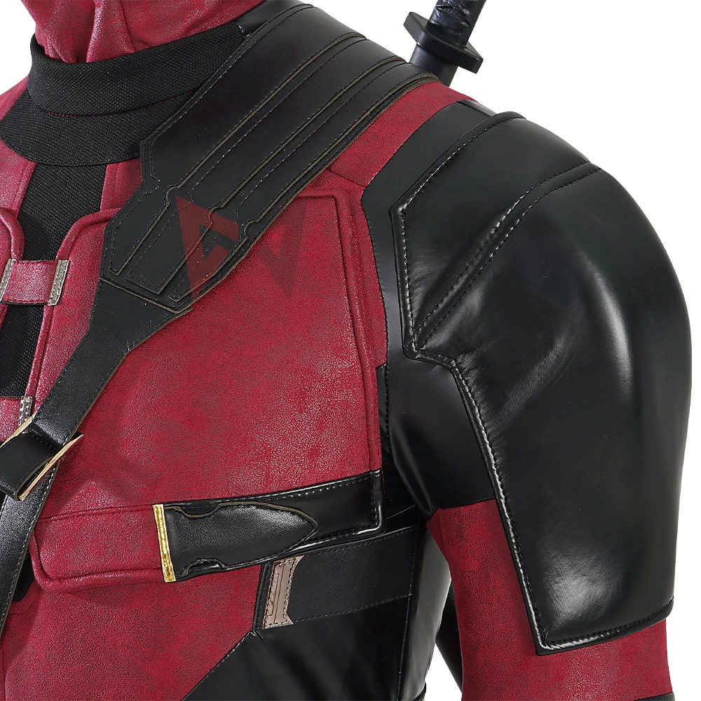 Nieuwe Deadpool 3 Cosplay Cosutme Wade Winston Wilson Jumpsuit Riem Set Film Anti-Held Pak Halloween Op Maat Gemaakt