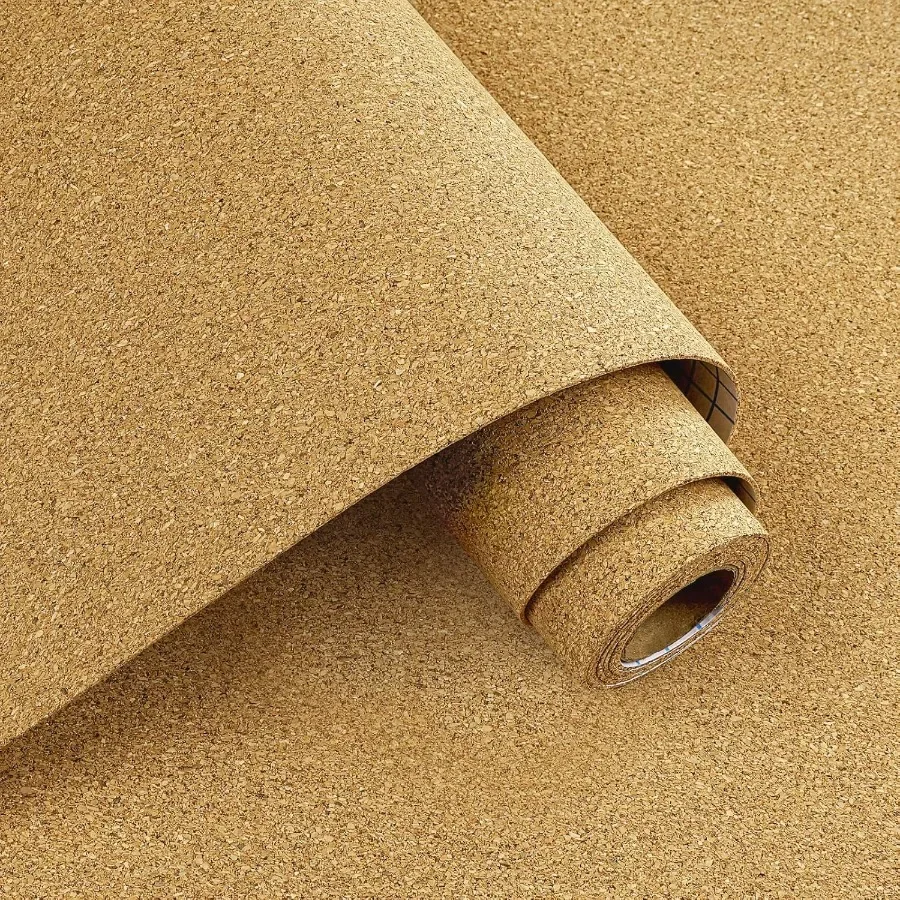 لفة بطانة رف الفلين ذاتية اللصق متعددة الأغراض لقياس 3 أقدام × 10 أقدام مثالية لخزائن المطبخ وأدراج الكونترتوب #1